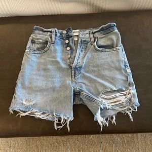 Agolde Riley Shorts, Size 25, Gently Worn